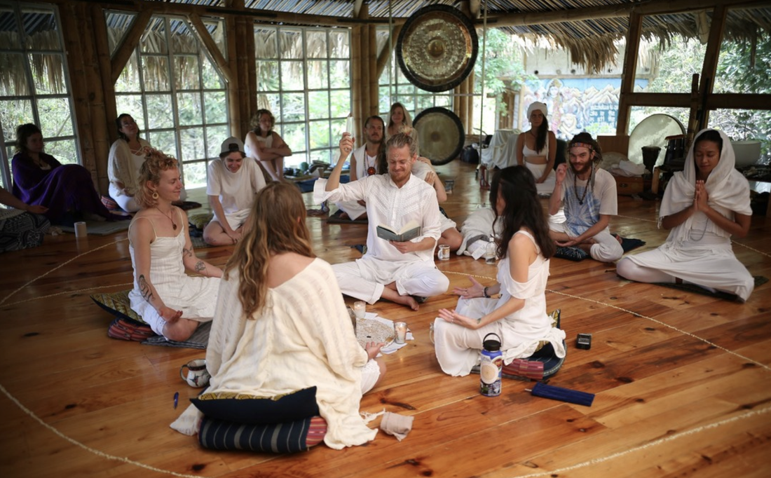 Thomas, the founder of Sounds of Light, speaking about his connection with Cacao